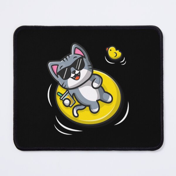 Item preview, Beach T-ShirtCute Cat Floating With Swimming Tires T-Shirt_by Catalyst Stuff_ designed and sold by shophanhanh.