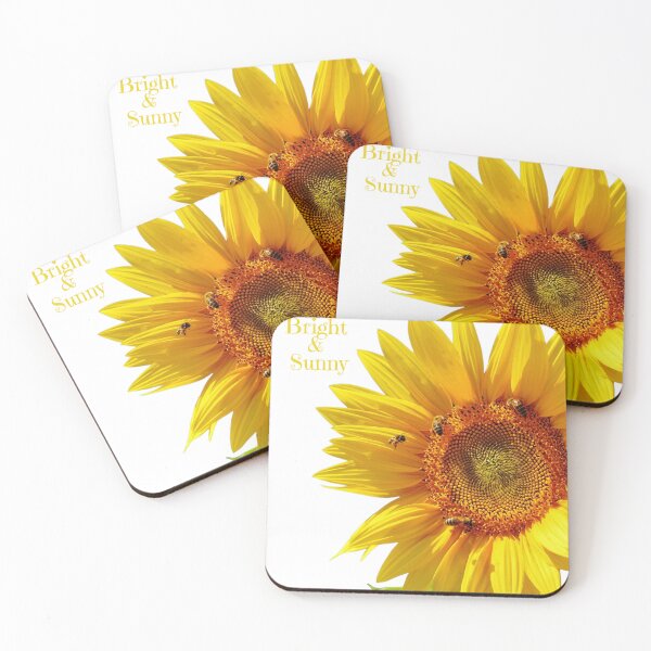 Item preview, Be bright and sunny , sunflower with bees 2 designed and sold by Miss Sparkle.