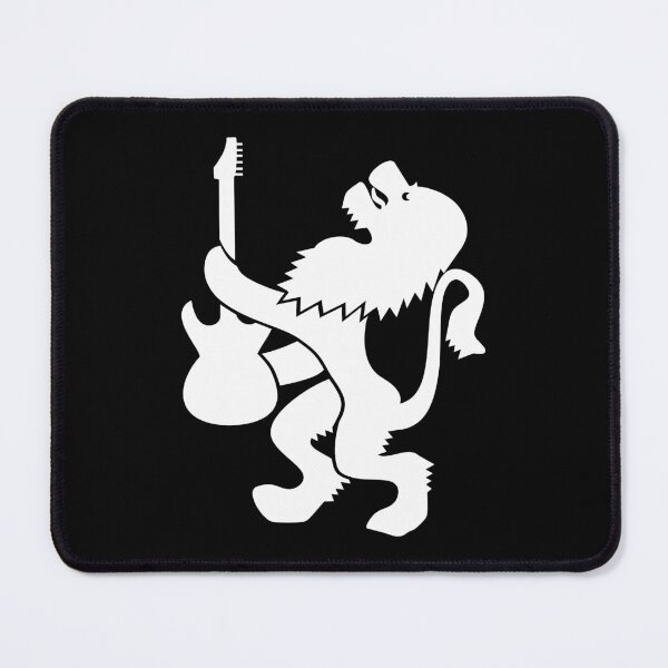 Item preview, Lion guitarist (white print) designed and sold by Aceofspace3000.