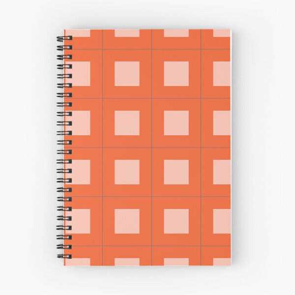 Item preview, Orange and Coral Grid pattern designed and sold by KeksWorkroom.