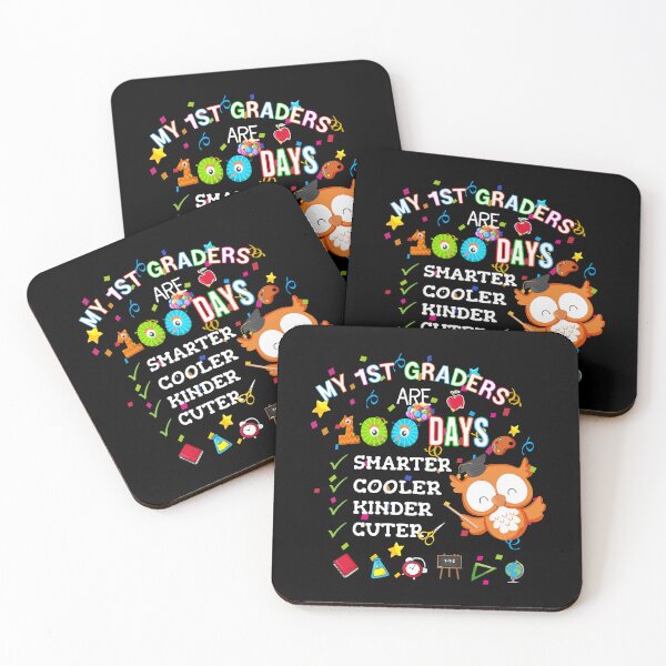 Item preview, my 1st graders 100 days smarter kinder cuter cooler, funny 100 days kinder smarter shirt for kids  designed and sold by jake aff47.