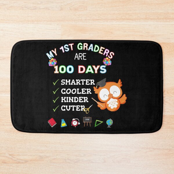 Item preview, my 1st graders 100 days smarter kinder cuter cooler, funny 100 days kinder smarter shirt for kids  designed and sold by jake aff47.