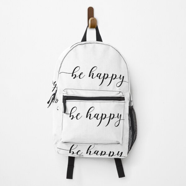 Item preview, Be Happy script typography designed and sold by OutLoudDesigns.