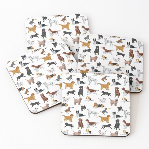 Item preview, Cute Dogs Illustrations Pattern designed and sold by judgeart.