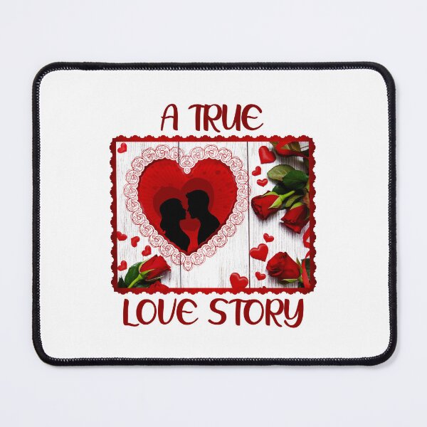 Item preview, A True Love Story - Classic Red Roses Valentine designed and sold by PawsitiveMum.
