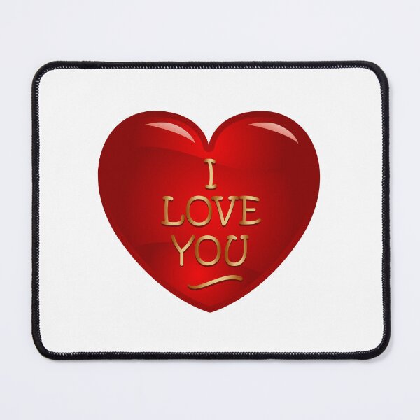 Item preview, I Love You! Red Balloon Heart designed and sold by PawsitiveMum.