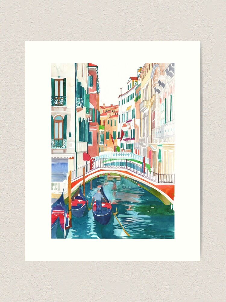 Alternate view of canal in Venice Art Print