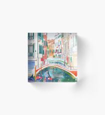 canal in Venice Acrylic Block