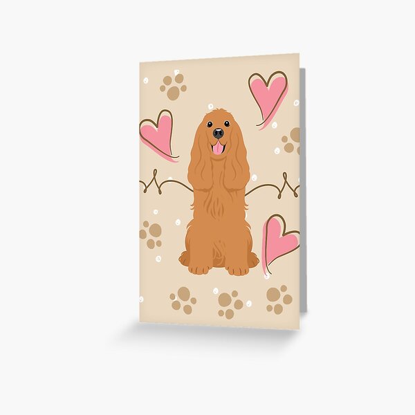 Cocker Spaniel Greeting Cards for Sale | Redbubble