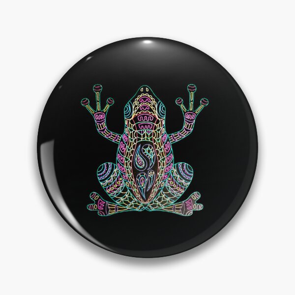 Item preview,  Psychedelic neon coloured frog designed and sold by TJ-Allen.