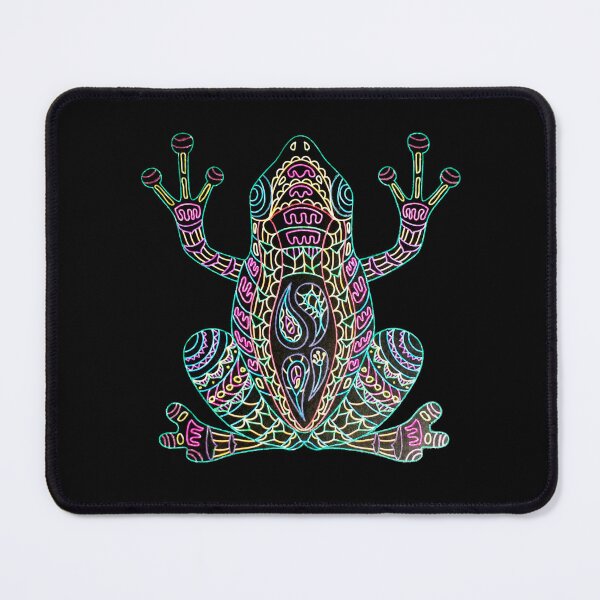 Item preview, Psychedelic neon coloured frog designed and sold by TJ-Allen.