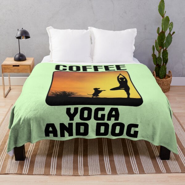 Item preview, Yoga, dog and coffee. designed and sold by Umiska.