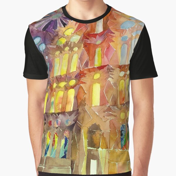 Sagrada Familia Barcelona interior Graphic T-Shirt
