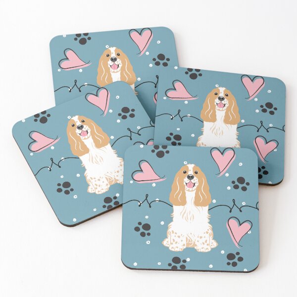 Item preview, Love Orange and White Cocker Spaniel designed and sold by Lulupainting.