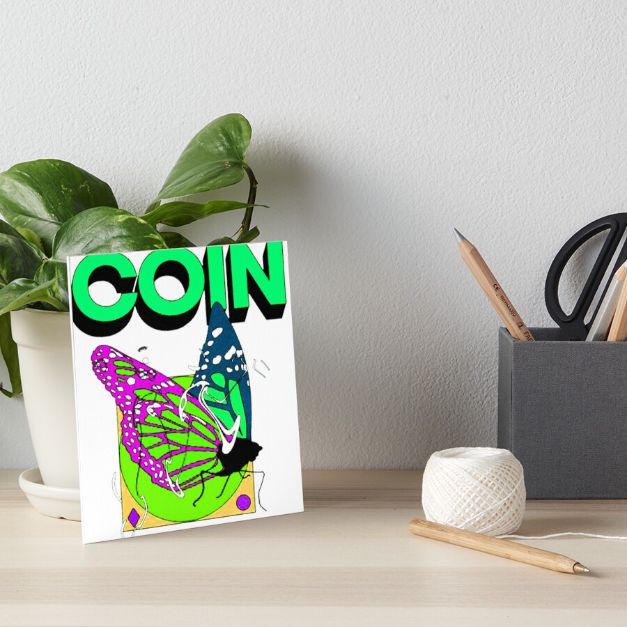 "Coin band logo" Art Board Print by lmurielbz Redbubble