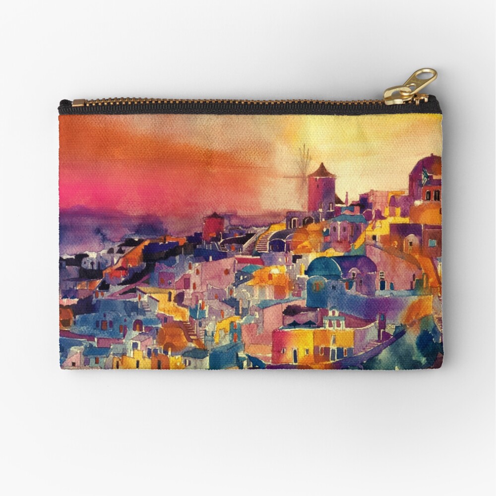 Santorini Zipper Pouch