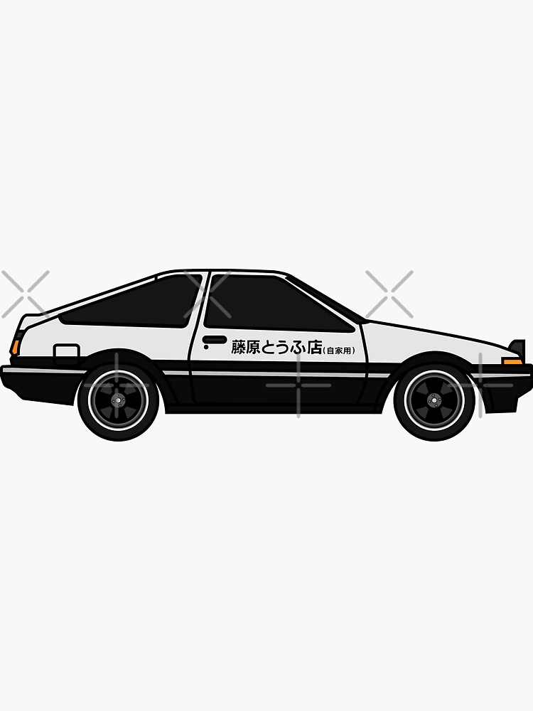 Рисунок ае. Toyota ae86 Sticker. Винил ae86 initial d. Ае86 Инициал д.