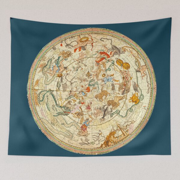 Item preview, Sky Chart Zodiac Signs Vintage -- Western Astrology designed and sold by MagicStrawberry.