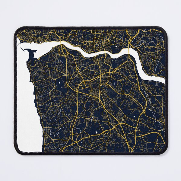 Item preview, Vila Nova de Gaia City Map of Porto, Portugal - Gold Art Deco designed and sold by deMAP.