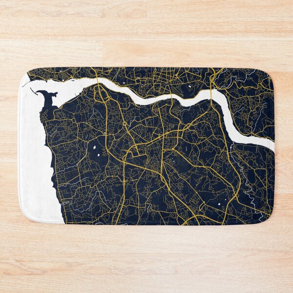 Item preview, Vila Nova de Gaia City Map of Porto, Portugal - Gold Art Deco designed and sold by deMAP.
