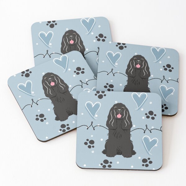 Item preview, Love Black Cocker Spaniel designed and sold by Lulupainting.