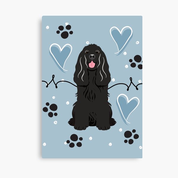 Item preview, Love Black Cocker Spaniel designed and sold by Lulupainting.