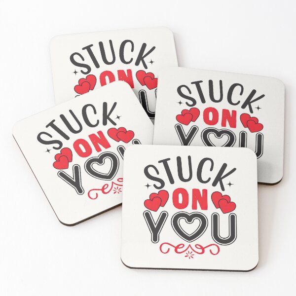 Item preview, Stuck on You Lyrics, Stuck on You Till The End of Time, Valentines Day Special Gift,  designed and sold by graphic-genie.