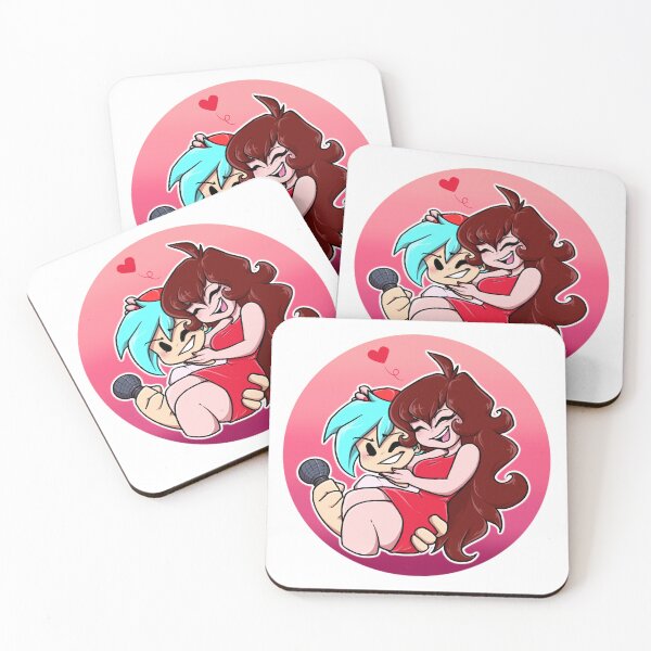 Item preview, Bf and Gf Friday Night Funkin w/background designed and sold by LazyNacho.