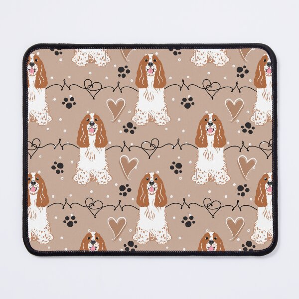 Item preview, Love Red and White Cocker Spaniel designed and sold by Lulupainting.