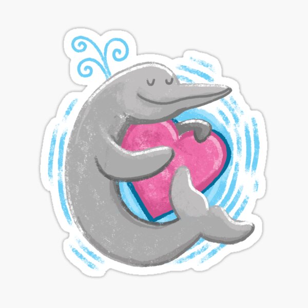 Dolphin in love Sticker
