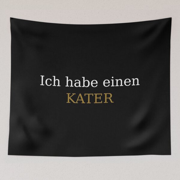 Item preview, Ich habe einen Kater  - German saying for hangover designed and sold by Raureif.