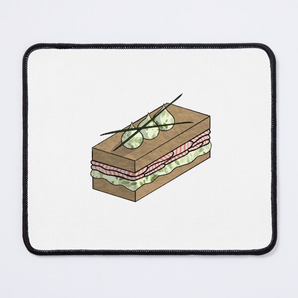 Item preview, Smoked Salmon Finger Sandwich designed and sold by honeybeepaper.