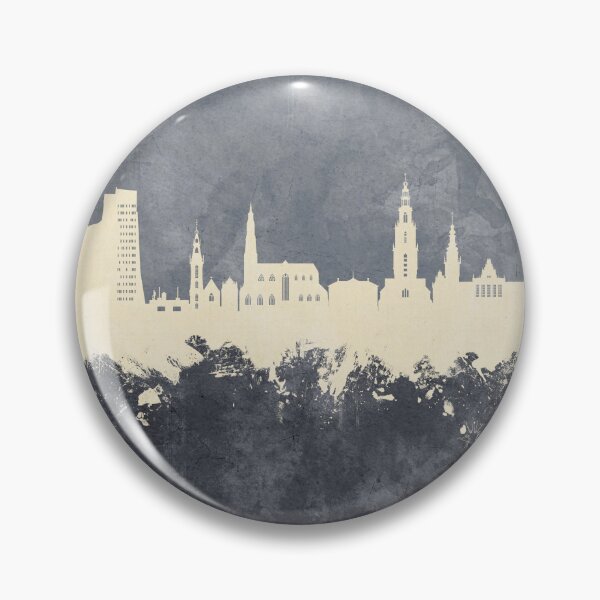 Item preview, Groningen The Netherlands Skyline designed and sold by ArtPrints.