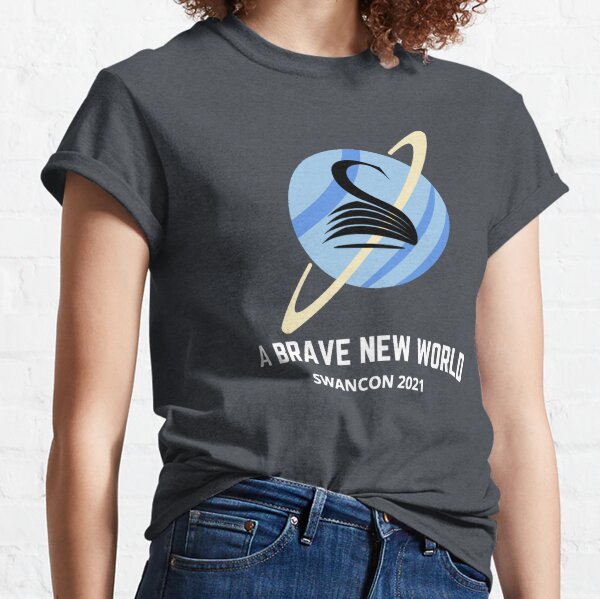 Swancon 2021 A Brave New World in Blue Classic T-Shirt