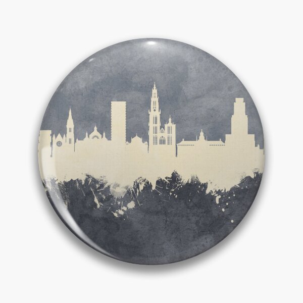 Item preview, Antwerp Belgium Skyline designed and sold by ArtPrints.
