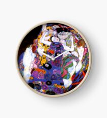The Virgin by Gustav Klimt Fine Art Clock