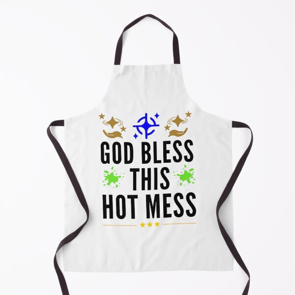 Item preview, God Bless This Hot Mess - Christian Saying Quotes designed and sold by Delandor.