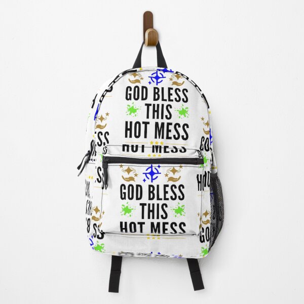 Item preview, God Bless This Hot Mess - Christian Saying Quotes designed and sold by Delandor.