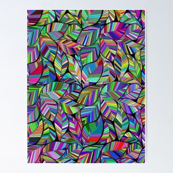 Item preview, Brightly Colored Leaves Pattern designed and sold by clothstudios.