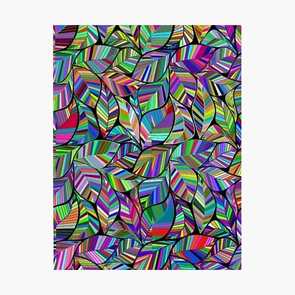 Item preview, Brightly Colored Leaves Pattern designed and sold by clothstudios.