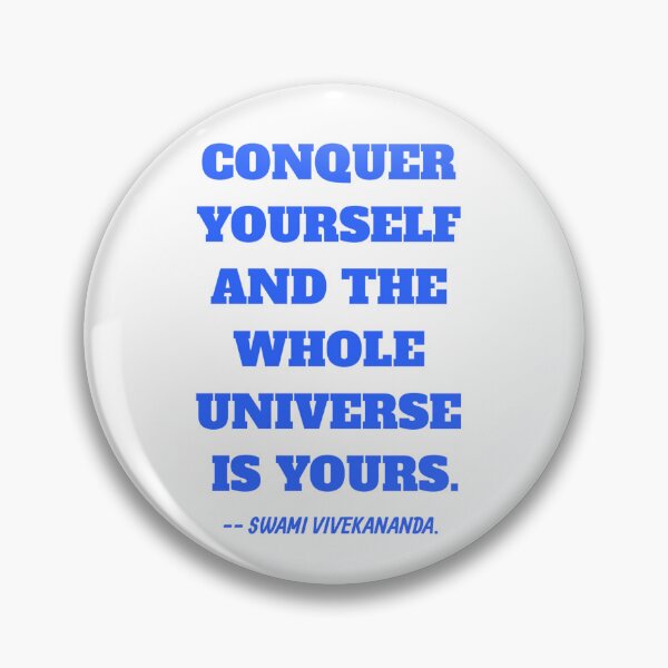 Item preview, CONQUER YOURSELF QUOTE BY SWAMI VIVEKANANDA. designed and sold by Aumcreations.