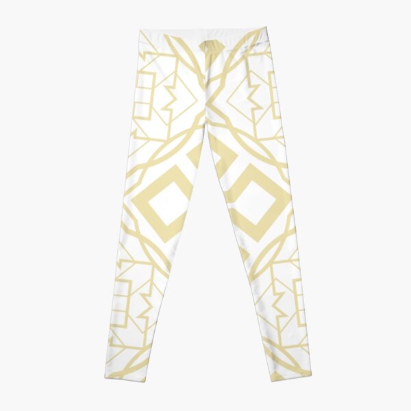 Pale Gold Fretwork Leggings