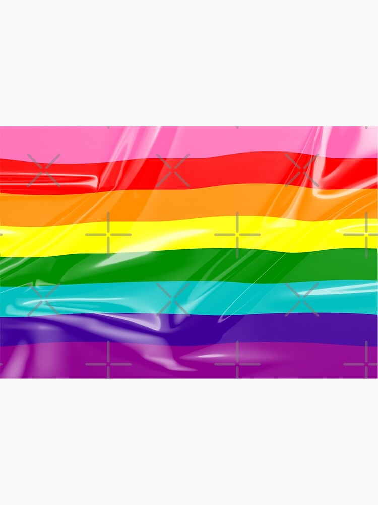 Lgbt Pride Flag Or Rainbow Pride Flag Poster By Pkk007 Redbubble