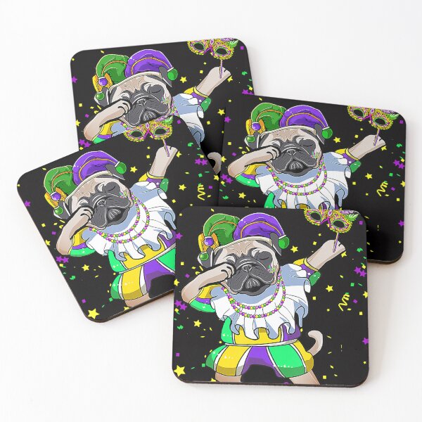 Item preview, Dabbing Pug Dog Lovers Mardi Gras Funny Girls Kids Dab designed and sold by JasonButki.