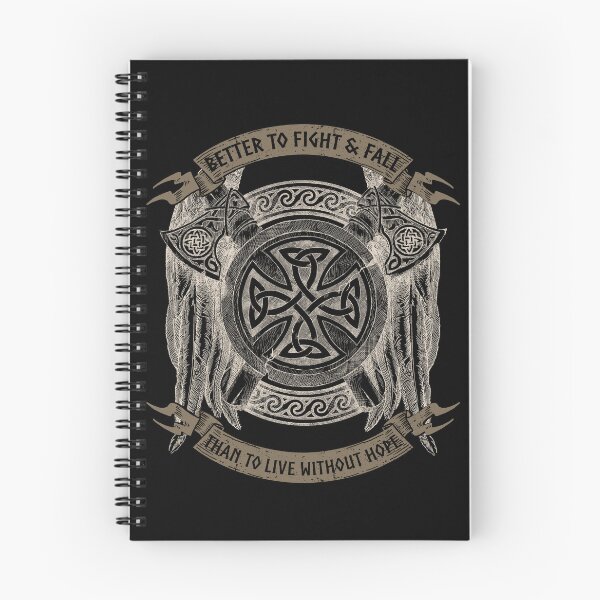 Item preview, Better to Fight & Fall, Volsunga Saga, Norse Mythology, Vikings, Viking Gift designed and sold by Proverbial Wisdom Design.