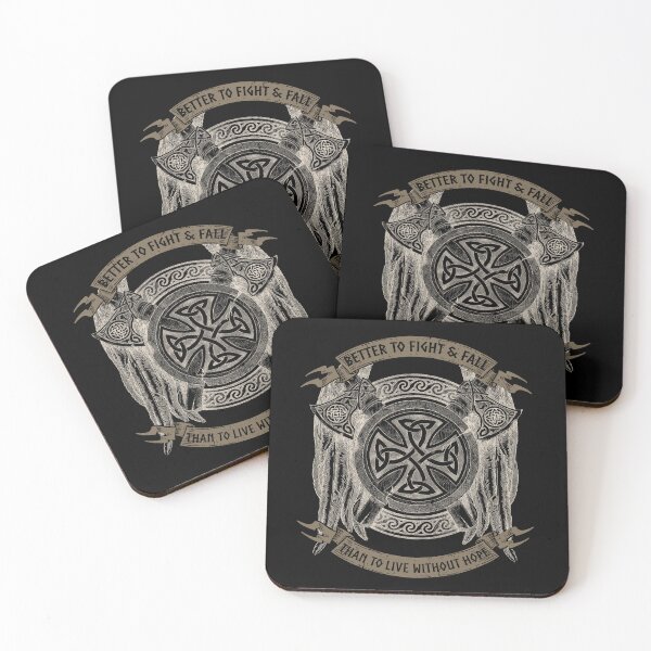 Item preview, Better to Fight & Fall, Volsunga Saga, Norse Mythology, Vikings, Viking Gift designed and sold by Proverbial Wisdom Design.