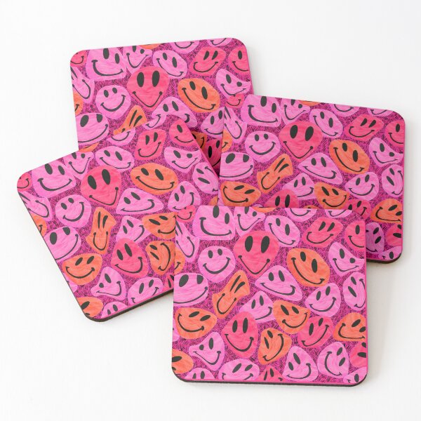 Item preview, Preppy Room Decor -	Trippy Smiley Face Collage designed and sold by Shop Your Aesthetic.