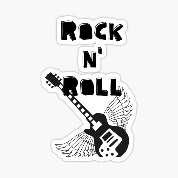 "Rock N' Roll" Sticker for Sale by Ddesperately Redbubble