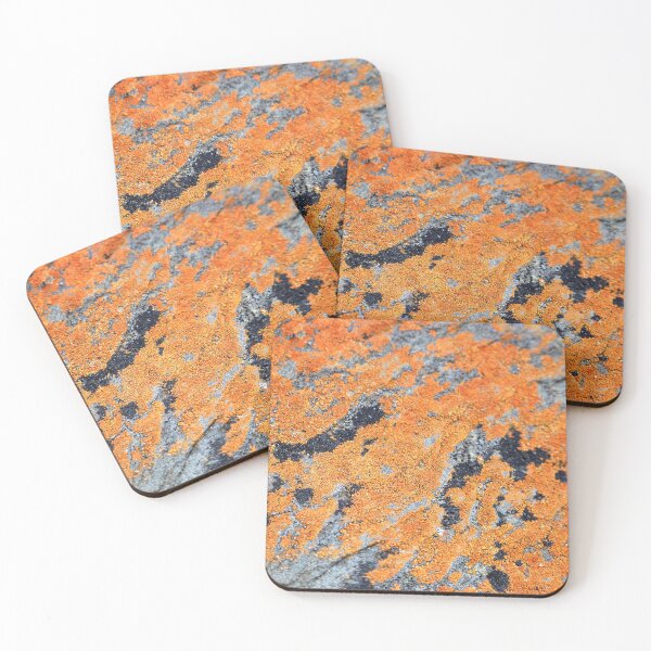 Item preview, Orange and Grey Lichen on Granite designed and sold by Jenie Yolland.