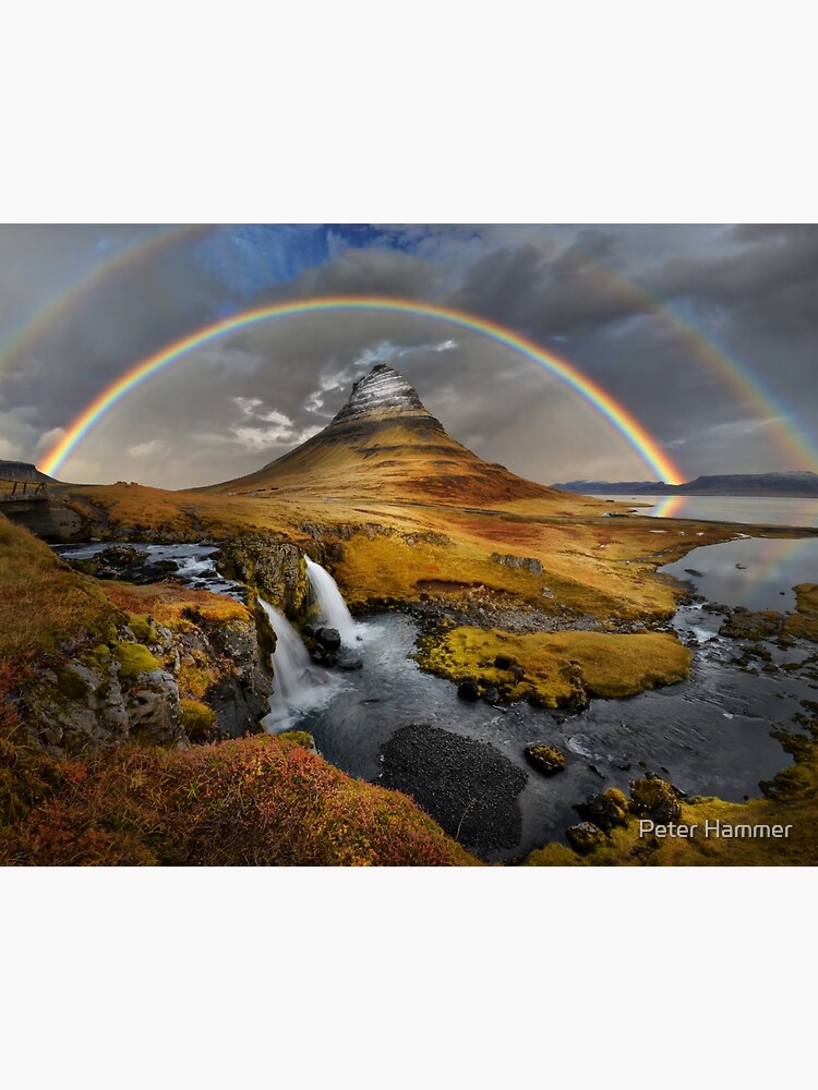 Rainbow over Kirkjufell by PeterH